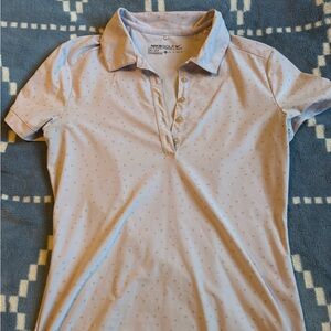 Nike light pink golf polo